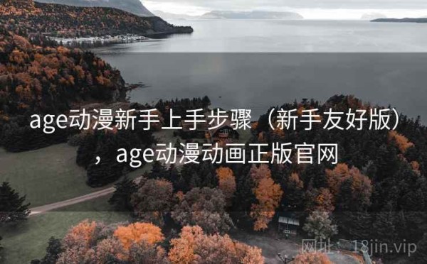 age动漫新手上手步骤（新手友好版），age动漫动画正版官网