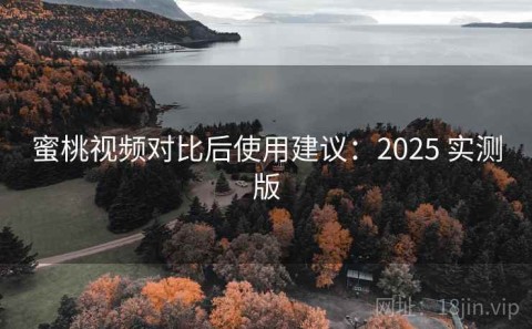 蜜桃视频对比后使用建议：2025 实测版