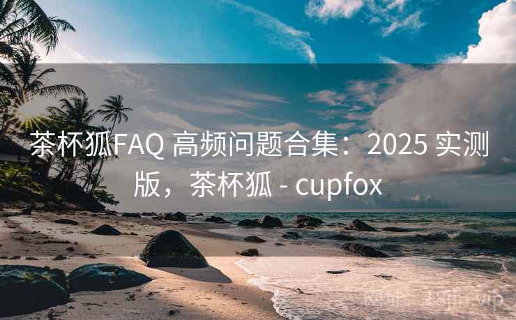 茶杯狐FAQ 高频问题合集：2025 实测版，茶杯狐 - cupfox